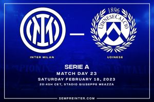 Official – Starting Lineups Inter Milan Vs Udinese: Samir Handanovic, Marcelo Brozovic & Denzel Dumfries Start