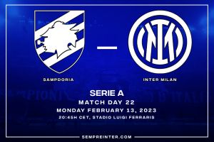 Official – Starting Lineup Sampdoria Vs Inter: Romelu Lukaku, Stefan de Vrij & Robin Gosens Start