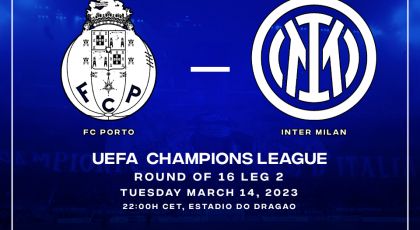 Official – Starting Lineups Porto Vs Inter Milan: Dzeko & Darmian Start With Lukaku & Skriniar Benched