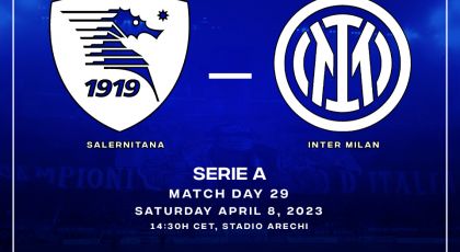Official Starting Lineups: Salernitana Vs Inter Milan – Kristjan Asllani, Joaquin Correa & Stefan de Vrij Start