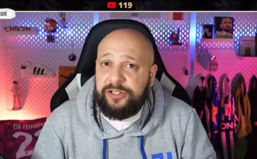 Giuseppe Bognanni Juventus Twitch Host Claims Inter Fans Could Put On Juventus Shirt When Lukaku Suffered Racist Abuse