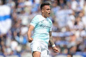 Photo – Inter Milan Striker Lautaro Martinez Celebrates Inter Milan’s 3-0 Serie A Win Vs Empoli