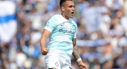 Photo – Inter Milan Striker Lautaro Martinez Celebrates Inter Milan’s 3-0 Serie A Win Vs Empoli
