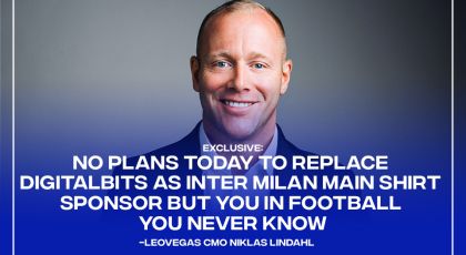 Exclusive – LeoVegas Group Chief Marketing Officer Niklas Lindahl: “No Active Plans To Replace DigitalBits As Inter Milan Main Shirt Sponsor But In Football You Never Know”