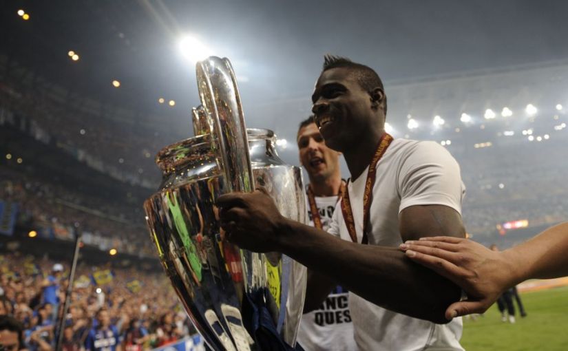Mario Balotelli Inter Milan Champions League Treble