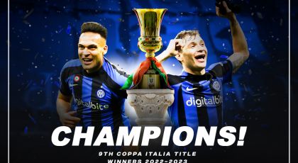 Official – Inter Win 9th Coppa Italia Title After Dramatic 2-1 Win Over Fiorentina