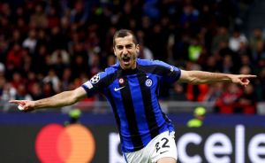 Photo – Inter Milan Midfielder Henrikh Mkhitaryan Celebrates Champions League Win Over AC Milan: “A Special Night”