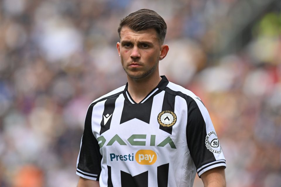 Udinese midfielder Lazar Samardzic