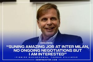 Exclusive – Thomas Zilliacus: “Suning Amazing Job At Inter Milan But Not Sure They Want To Sell, No Ongoing Negotiations But I’m Interested”