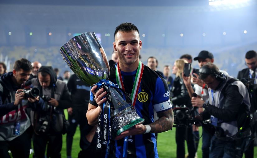 Lautaro Martinez Inter Milan Supercoppa Italiana