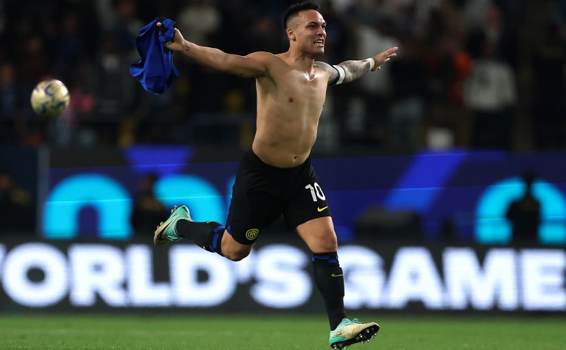 Lautaro Martinez Inter Milan Supercoppa Italiana