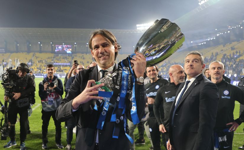 Simone Inzaghi Inter Milan Supercoppa Italiana