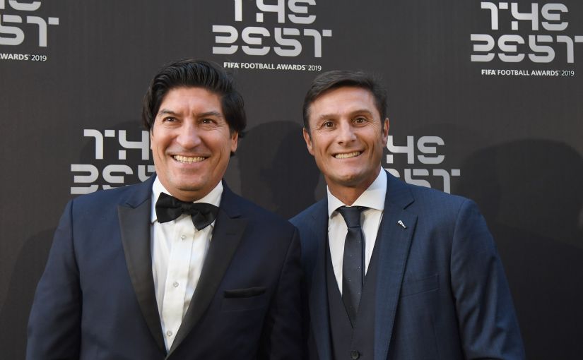 Ivan Zamorano Javier Zanetti Inter Milan Legends