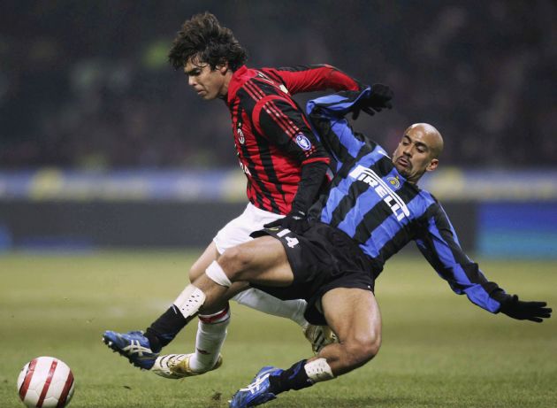 Juan Sebastian Veron Kaka Inter Milan AC Milan