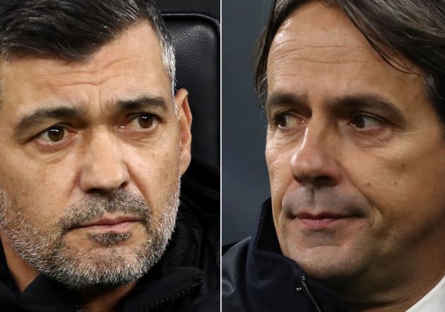 Simone Inzaghi Inter Milan Coach Sergio Conceicao AC Milan