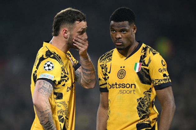 Denzel Dumfries Marko Arnautovic Inter Milan