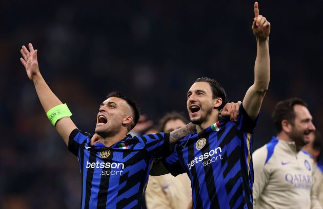 Lautaro Martinez Matteo Darmian Inter Milan