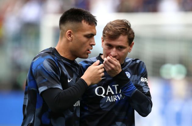 Inter Milan Nicolo Barella Lautaro Martinez
