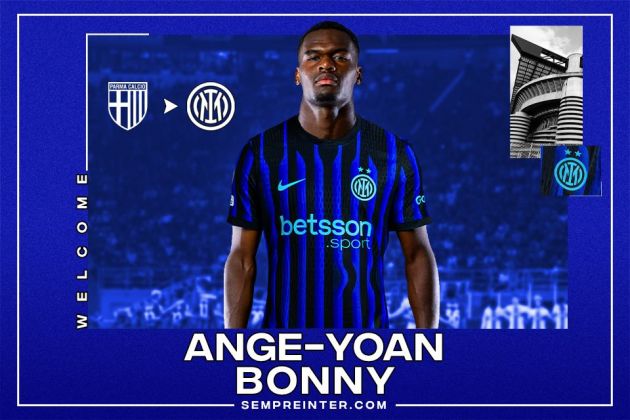 Official – Inter Milan Sign Striker Ange-Yoan Bonny On Five-Year Deal From Parma