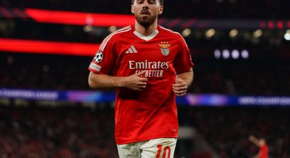 Report – Inter Milan Eye Up Benfica Star As Hakan Calhanoglu Replacement