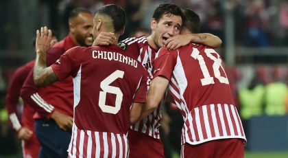 Report – Inter Milan Eyeing Up Olympiacos Midfielder As Transfer Target Ahead Of Friendly Clash