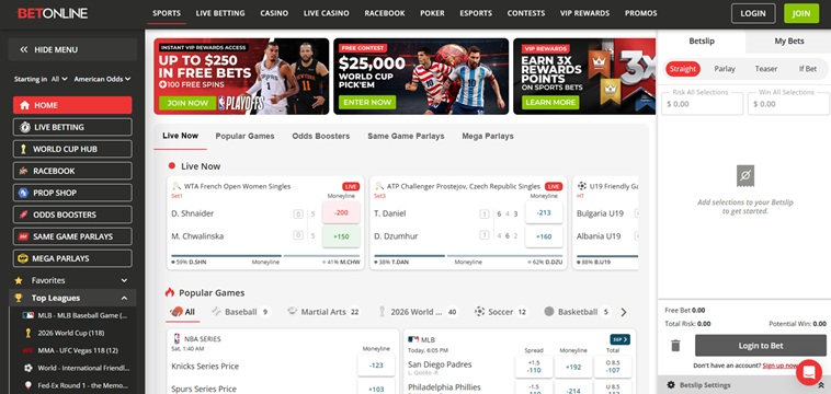 BetOnline fast payout sportsbooks