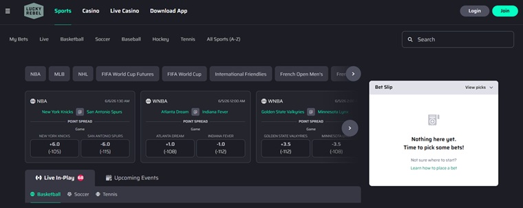 Lucky Rebel fast payout sportsbooks